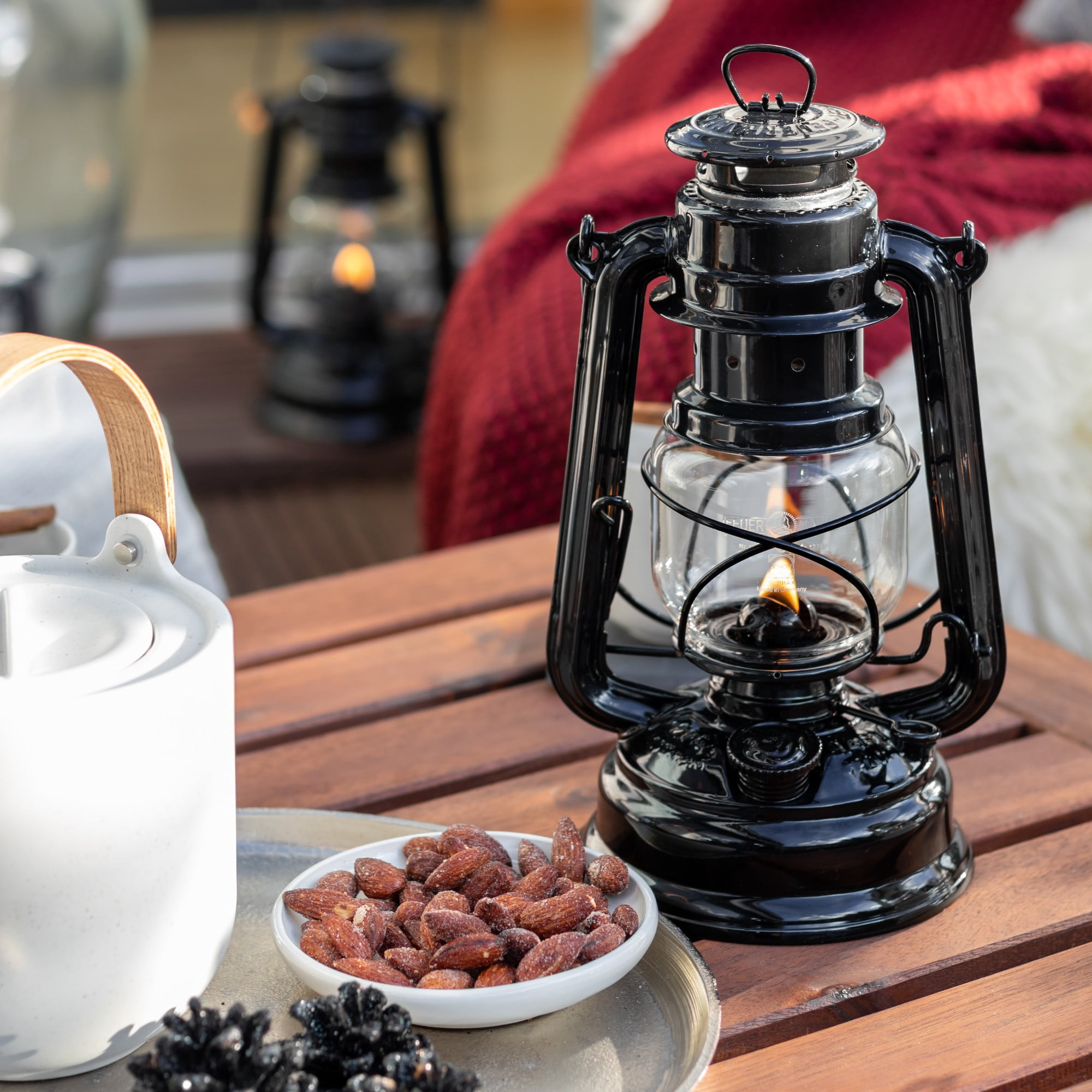 Feuerhand Galvanized Lantern - Classic Black