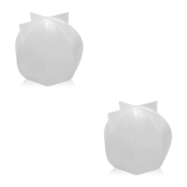 Wosthever Molde de DIY molde de silicona moldes de yeso de resina decoración del hogar accesorios de velas regalos para vacaciones de Año Forma de linterna 2piezas