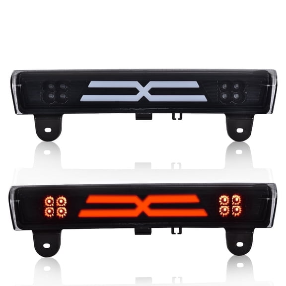 CROSSDESIGN Smoked LED Third 3RD Tail Brake Light Fit for 2000-2006 Tahoe/Yukon XL/Suburban