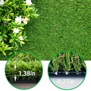 Goasis Lawn Artificial Grass Turf, 1.38 Inch Pile Height Artificial Grass Rug 9'x16' for Indoor/Outdoor Garden Lawn