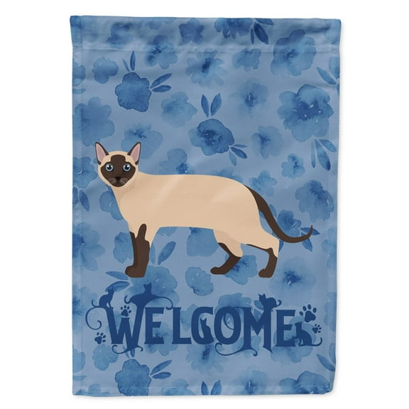 Carolines Treasures CK4995GF Tonkinese Cat Welcome Flag Garden Size Small multicolor