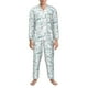 thumbnail image 3 of Balery Dragonfly Pijama para Hombre de Dos Piezas con Manga Larga, Conjunto de Dormir y Descanso Suave con Bolsillos-Large, 3 of 7