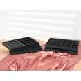thumbnail image 6 of REGALWOVEN Set of 2 PU Leather Accessory Organizer Trays with Removable Dividers for Drawers Black Ring/12 Grid Tray, 6 of 7