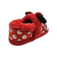 thumbnail image 3 of Disney Minnie Mouse Toddler Girls Plush A-Line Slipper, 3 of 6