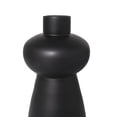 thumbnail image 4 of DecMode 9", 10"H Black Glass Vase with Various Shapes and Wide Rounded Centers, Set of 2, 4 of 13