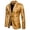 Yellow, variant on Babysbule Mens Jackets Men's Autumn And Winter Fashion Personality Solid Color Casual Suit Jacket