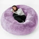 thumbnail image 1 of Funda para silla grande redonda de terciopelo suave tipo bolsa de frijol | 1 unidad | Sin relleno | 180x90 cm | Lavable a máquina | Sala de estar, dormitorio, oficina, decoración moderna del hogar, 1 of 2