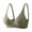 Green, variant on Womens Deep V-Neck Sports Bra Padded Low Impact Fitness Yoga Bra U Back Wireless Bra