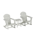 thumbnail image 3 of Polytrends  Laguna 3-Piece Poly Adirondack Rocking Chairs and Side Table Set Sand, 3 of 5
