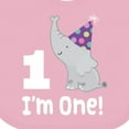 thumbnail image 4 of Inktastic Babys 1st Birthday Elephant Zoo Animal Boys or Girls Baby Bib, 4 of 4