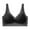 Black, variant on Bras for Women Push Up Wide Straps U-Back Fixed Cup Seamless Breathable Smoothing Comfy Athletic Bralettes (Beige,2XL)