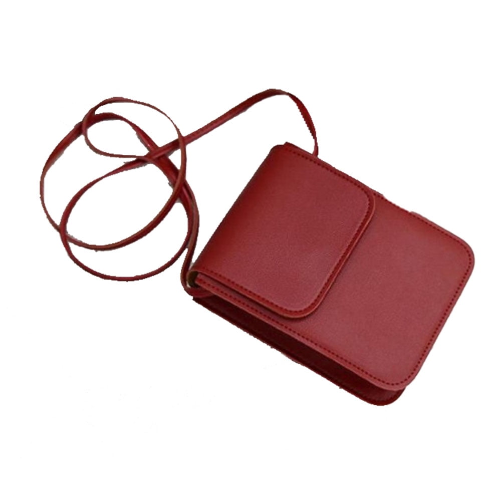 Wendy Keen Womens Crossbody Bag Small Wallet Designer Cell Phone Purse -  Red 