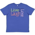 thumbnail image 3 of Inktastic Live, Laugh, Love Youth T-Shirt, 3 of 5