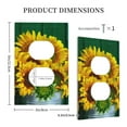 thumbnail image 5 of Kll Sunflowers In Bucket Wall Plate,Gloss Finish,Standard Size 1 - 5" X 3", Polycarbonate Thermoplastic,Electric Receptacle Plug Covers, 5 of 8