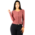thumbnail image 1 of Sueter De Mujer Manga Larga Unitalla Sueteres Botones Sweaters Punto, 1 of 5