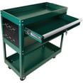 thumbnail image 6 of Compact Rolling Utility Cart 3 Trays & 1 Drawer Steel Construction Industrial Service Tool Organizer, 6 of 11