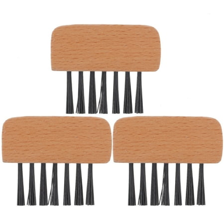 

3Pcs Softball Home Plate Brushes Wood Handle Umpire Gear Baseball Referee Brushes