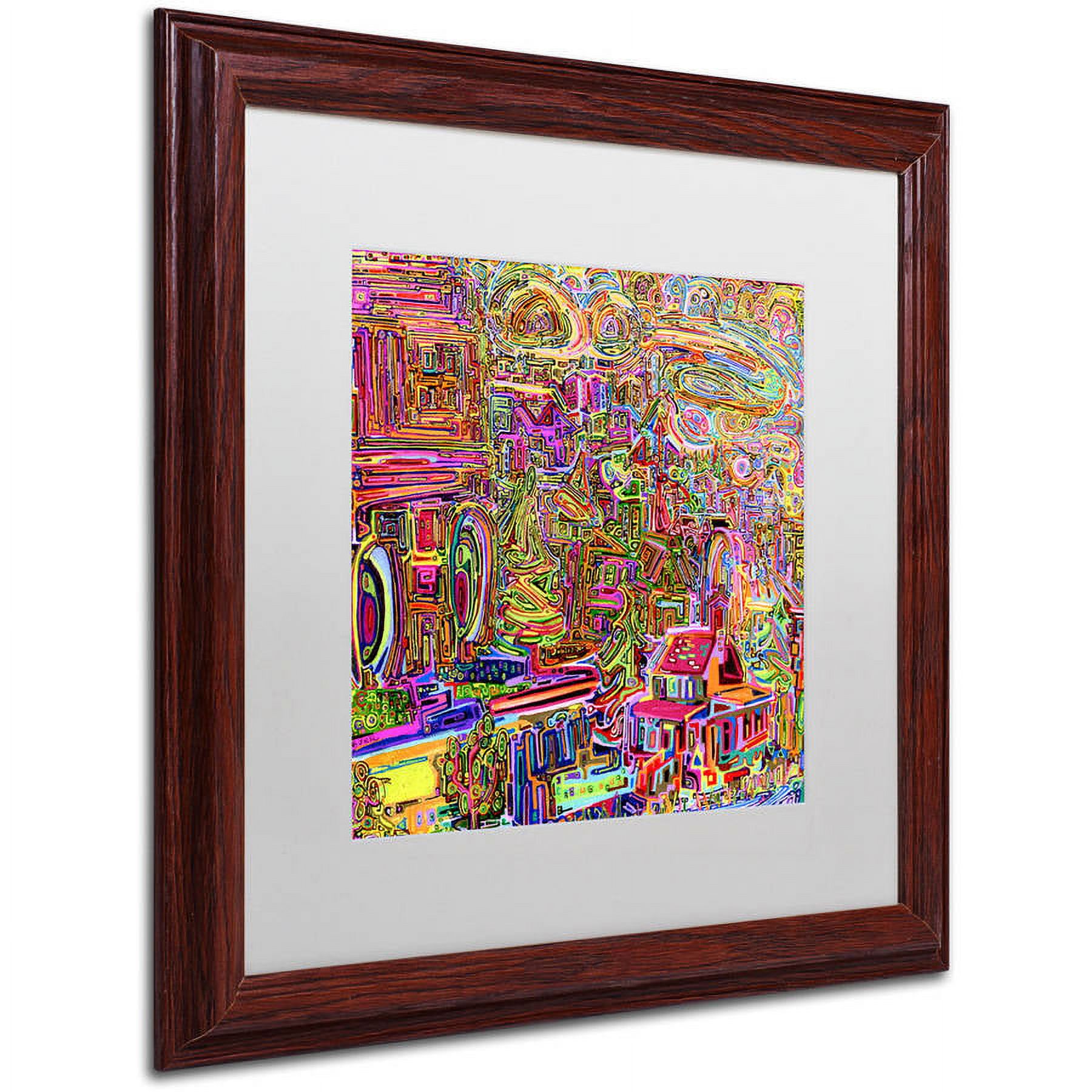 Trademark Fine Art "Strathcona No 2" Canvas Art by Josh Byer, White Matte, Wood Frame