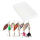 thumbnail image 1 of 5Pcs Spinner Baits Fishing Lures Hard Metal Spinner Baits Swimbait Artificial Hard Metal Lures Gift for Fishing Lover, 1 of 5