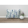 thumbnail image 4 of Lavender Lumbar Throw Pillow Cover 12x20 Inch Decorative Bedroom Living Room Blue Floral Rectanglar Cushion Case for Bed Sofa Couch, 4 of 6