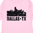 thumbnail image 4 of Inktastic Dallas Texas City Skyline with Grunge Boys or Girls Long Sleeve Toddler T-Shirt, 4 of 5