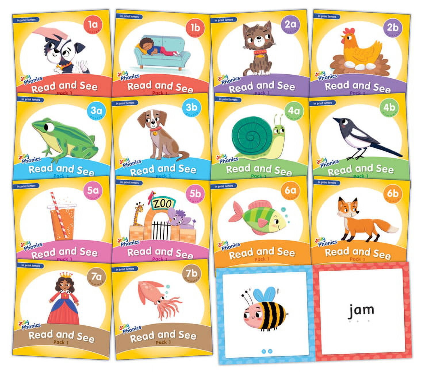 Finger Phonics Books 1-7: In Print Letters (American English