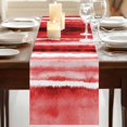 thumbnail image 3 of Table Runners 72 Inches Long Dress Scarves, Red Ombre Farmhouse Kitchen Table Runner, Coffee Tablerunners, Modern Abstract Art Farmhouse 14x72 Inch, 3 of 9
