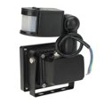 thumbnail image 3 of 10W PIR LED Flood Light Motion Sensor Security Floodlight Warm White Black Lamp, 3 of 8