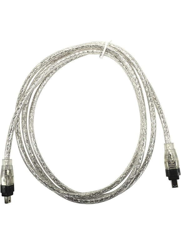 HQRP IEEE 1394 4pin to 4pin Cable / Cord compatible with Panasonic PV-GS180 PV-GS19 PV-GS2 PV-GS200 Camcorder