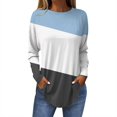thumbnail image 2 of kytmyeq Women's Loose Round Neck Print Long Sleeve T-Shirt Top Pullover, 2 of 5