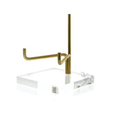 4-1/4" Adjustable Metal Arm Display Stand Easel with Acrylic Base