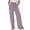 Purple, variant on MuZeFu Wide Leg Jeans for Women Long&nbsp; Fashion Womens Casual Solid Color Elastic Loose Pants Straight Wide Leg Trousers Pants With Pocket