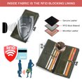 thumbnail image 4 of Contact's Kiss Lock Wallets for Women Genuine Leather Credit Card Holder with RFID Blocking Large Capacity ,Valentine Gift(Green), 4 of 7