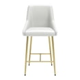 thumbnail image 3 of Madelaine Counter Stool White & Gold, 3 of 7