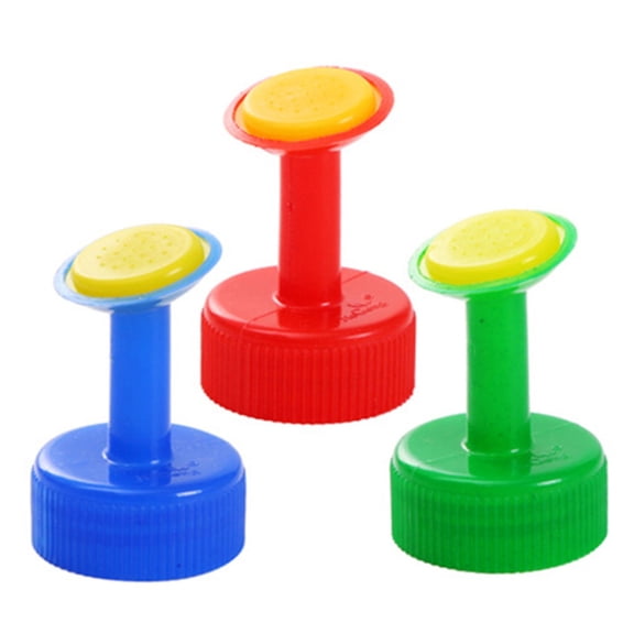PrimeGo 3Pcs Bottle Cap Sprinklers Drink Bottle Sprinkler Watering Spray Nozzle Fits Various Bottles for Seedlings Potted Plants Indoor Gardening
