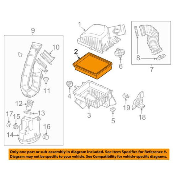Chevrolet GM OEM 12-15 Sonic Engine-Air Cleaner Filter Element 96950990
