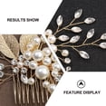 thumbnail image 3 of Shisuyan Bridal Rhinestone Hair Clip Zinc Alloy 1Pack 4.3x2.8x0.4In, 3 of 8