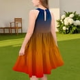 thumbnail image 4 of Ashirexll Robes pour Filles Enfants Sans Manches Mode Col Rond Patchwork Ludique Été Décontractée Robe d'Été pour Préadolescentes, 4 of 6