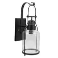 thumbnail image 4 of Zaqw Retro Style LED Wall Sconce Black Iron Glass Corridor Light, 4 of 8