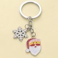 thumbnail image 3 of Cute Mini Santa Claus Snowflake Design Handbag Keychain Key Ring Decorative Car Key Chain Trinket Souvenir Christmas Gift Key Pendant, 3 of 8