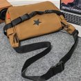 thumbnail image 2 of Bolso de mano informal con patrón de estrellas Y2K, Bolso de nailon unisex, cremallera con solapa impermeable, 2 of 8