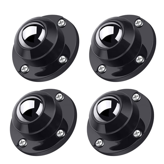 4 Pack 1 Inch Self Adhesive Caster Wheels for Furniture, Low Profile Swivel Wheels for Small Appliance Storage Bins By PULMCheerger
