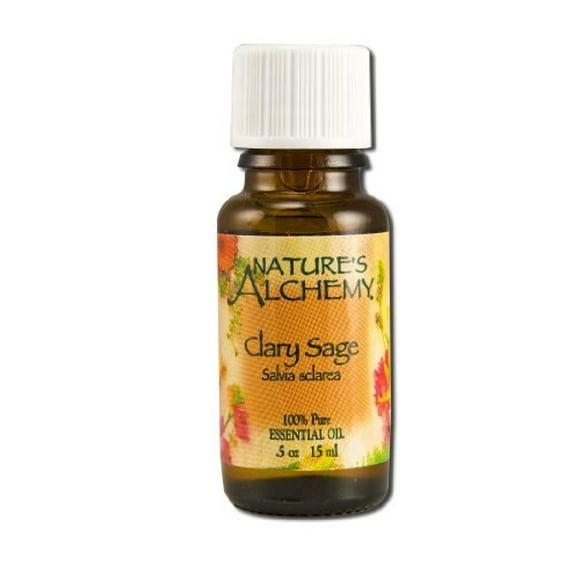 NATURE'S ALCHEMY Pure Essential Oil Clary Sage 0.5 OZ