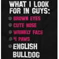 thumbnail image 2 of Look Guys Englsih Bulldog Lover Hoodie Sweatshirt Women Brisco Brands S, 2 of 6