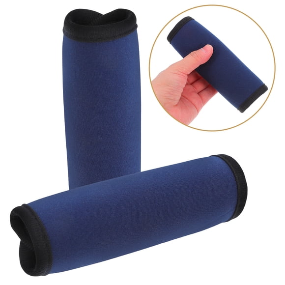 unbranded 2Ud Cubierta Antideslizante Para Barra De Gimnasio Protección Desmontable Para Mancuernas Y Barras Azul Oscuro