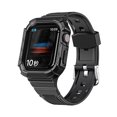 thumbnail image 1 of YSTINNG Compatible With Apple Watch Band TPU Strap With Shockproof PC Frame Bumper Case Design For iWatch Series 7/8 Rugged Heavy Duty A311-001, 1 of 4