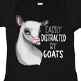 thumbnail image 4 of Inktastic Easily Distracted by Goats Cute Goat Boys or Girls Baby Bodysuit, 4 of 5