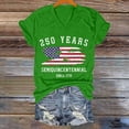 thumbnail image 2 of kaondbfi 250th Anniversary USA Shirt Womens 250 Years Semiquincentennial V Neck T Shirt American Flag Graphic Tee Casual Top Womens Essentials Fashion Clothing, 2 of 4