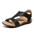 thumbnail image 1 of Sandalias Athlefit con soporte ortopédico para arco, color negro, mujer 8.5, 1 of 6