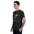 thumbnail image 6 of Cute Dolphin T-Shirt for Men Cotton 100% Summer Tops Women Fashion Casual Short Sleeves Round Collar Short-Sleeve Couple Top Tees, 6 of 6